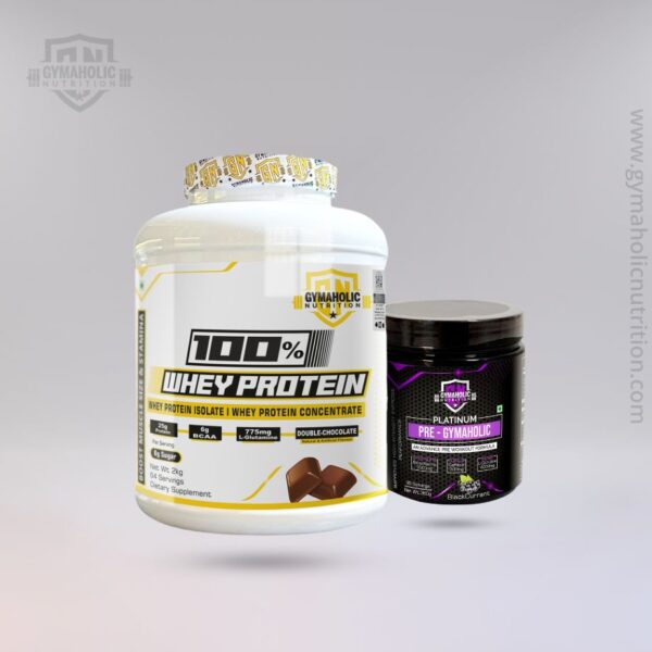 100% whey 2kg + platinum pre